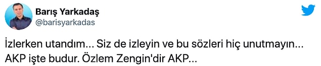 AKP'li Zengin'in sözlerine sosyal medyadan tepkiler 👇