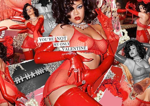 Neredeyse bütün 'Savage x Fenty' koleksiyon çekimleri de aynı şekilde kalp krizi geçirtiyor insana.