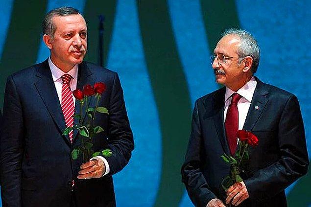Şimdi de AKP'nin İzmir Kongresinde konuşan Cumhurbaşkanı Erdoğan, Kemal Kılıçdaroğlu, için "CHP'nin başındakini adam zannettim" ifadeleri kullandı.