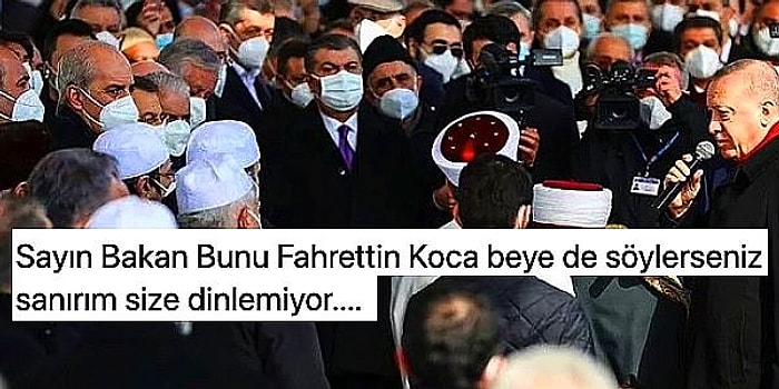 Tedbirlere Uyalım Paylaşımı Yapan Fahrettin Koca'ya Son Zamanlardaki 'Lebalep' Görüntüler Hatırlatıldı