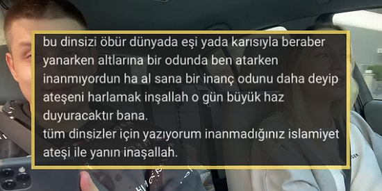Ateist Olduğunu Söyleyen YouTuber'a Gelen Çağ Dışı Yorum Size 'Kimlerle Aynı Havayı Soluyoruz?' Dedirtecek