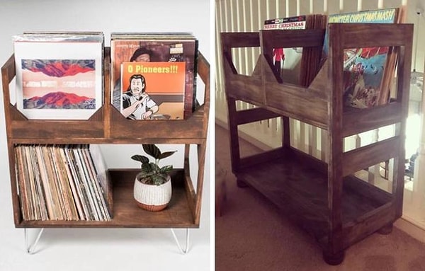 8. "Я смастерил этот стеллаж для своей любимой на Рождество".