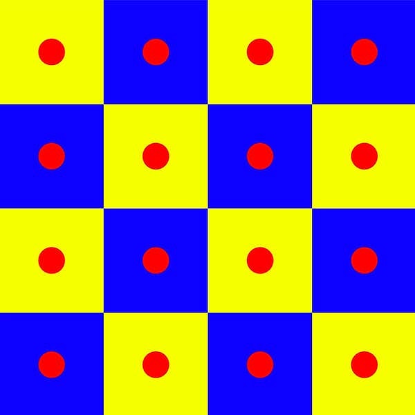 6. Одинакового ли цвета все эти кружочки?