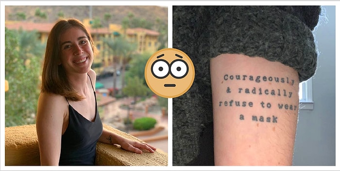 Американка легко выигрывает челлендж в ТикТоке на самое нелепое тату, и все из-за пандемии COVID-19