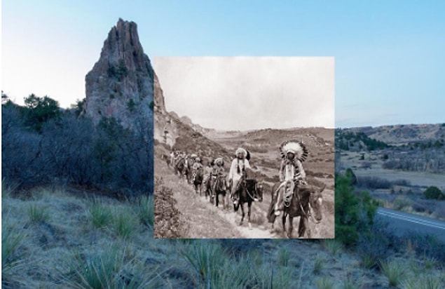 17. Colorado'daki "Garden of the Gods'ın" 100 yıl önceki ve şimdiki hali: