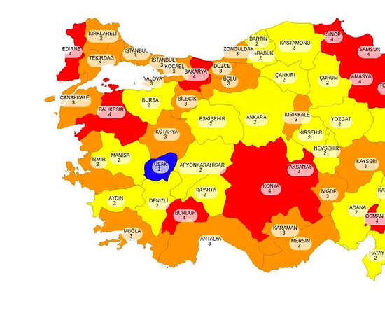 Batıda Mavi Olan Tek İl: Uşak'ın Düşük Riskli Olmasındaki Sırrı Ne?