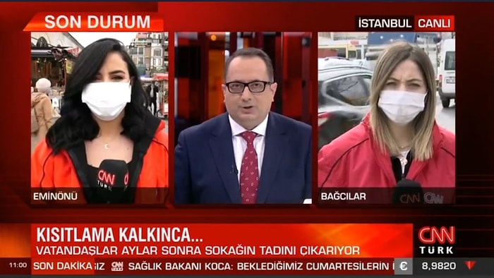 Eminönü'nden Canlı Yayın Yapan CNN Türk Muhabirine Küfür: 'Ne Çekiyorsun A...K... Ne Çekiyorsun?'