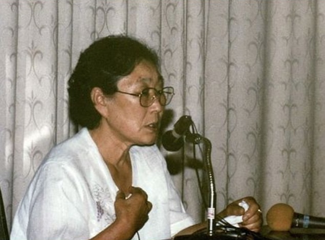 1991 yılına kadar sessizliğini koruyan Kim, Güney Kore'nin askeri diktatörlükten demokrasiye geçmeye başlamasıyla bu sessizliğini yavaş yavaş kırmaya başladı.