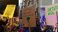 Kutlu Olsun! 8 Mart Feminist Gece Yürüyüşü'nde Bir Araya Gelen Kadınlardan Birbirinden Renkli Pankartlar