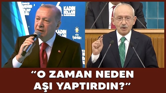 Erdoğan'ın 'Sıram Gelince Aşı Yaptıracağım Diyordun?' Sözüne Kılıçdaroğlu'ndan Cevap: 'Sıram Geldi'