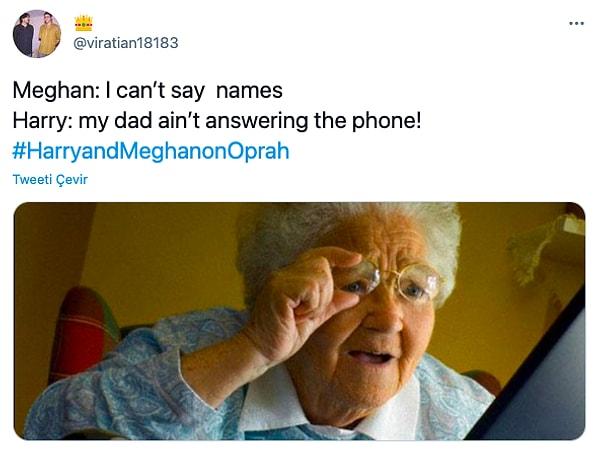 17. "Meghan: İsim veremem.  Harry: Babam telefonlarımı açmıyor!"