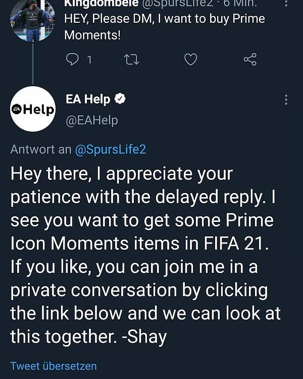 EA, kendi hesabından kendini ifşa etti.