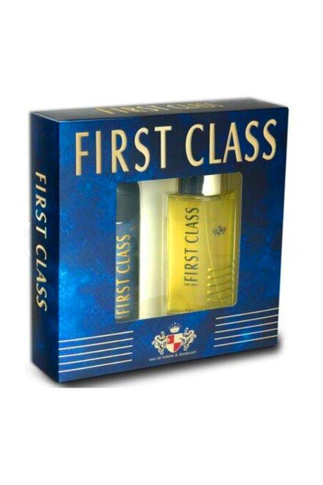 12. Erkek parfümleri arasında en çok tercih edilenlerden biri ise First Class marka deodorant ve parfüm seti olmuş.