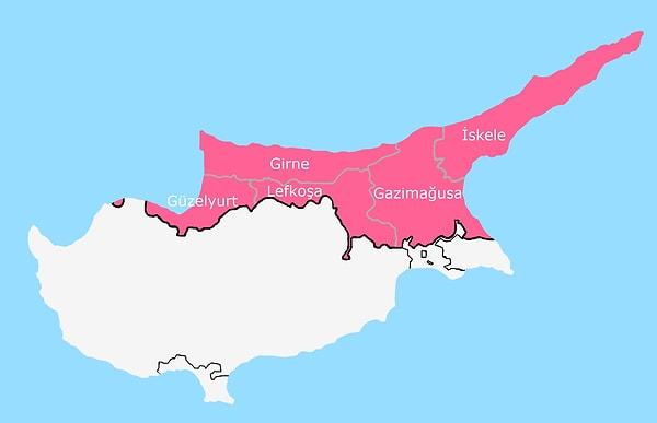3. Kuzey Kıbrıs'ta şehir kavramı yok, şehir yerine ilçe kullanılıyor.