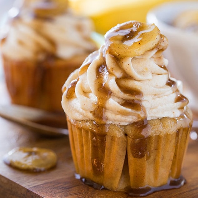 6. Muzlu Cevizli Cupcake: