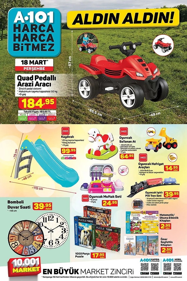 Çeşitli oyuncaklar da satışta olacak