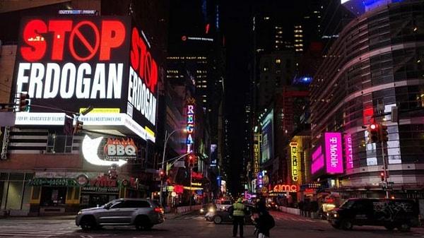 'Stop Erdoğan' reklamı tepkilere yol açmıştı