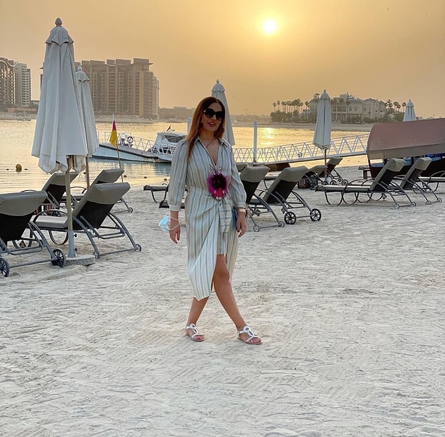 17. 'Geçinemiyorum' diyen Demet Akalın, Dubai tatiline çıktı.