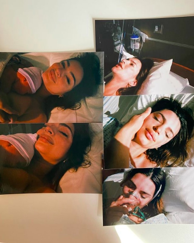 12. Taze anne olan ünlü model Emily Ratajkowski, doğum anının fotoğraflarını paylaştı!