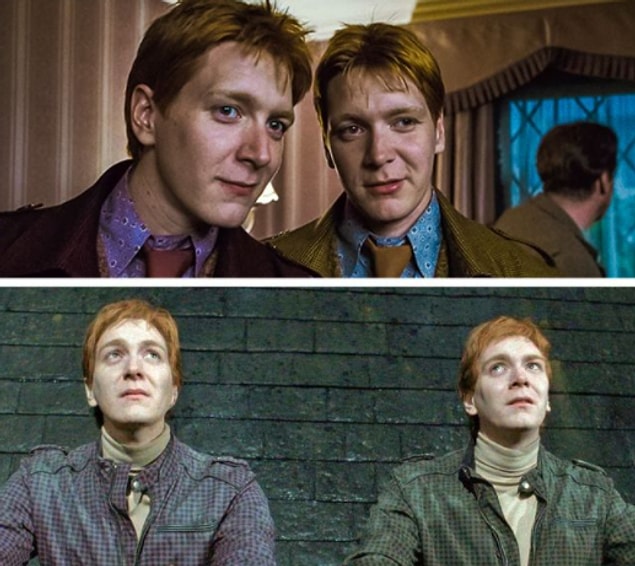 Bu eğlenceli karakterleri James ve Oliver Phelps beyaz perdeye taşıdı.