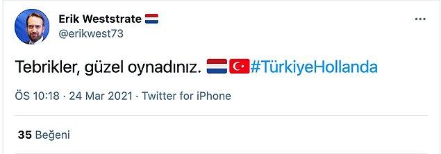 ⬇️ Hollanda Ankara Büyükelçi Yardımcısı