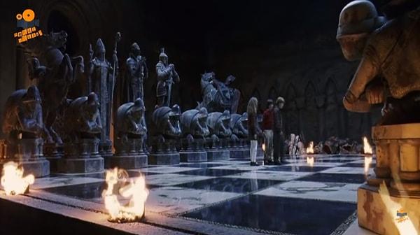 24. Harry ve Ron'un Büyük Salon'da satranç oynadıkları set 12. yüzyıldan kalma Lewis Chessmen'e dayanıyormuş.