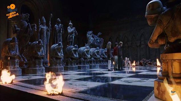 24. Harry ve Ron'un Büyük Salon'da satranç oynadıkları set 12. yüzyıldan kalma Lewis Chessmen'e dayanıyormuş.