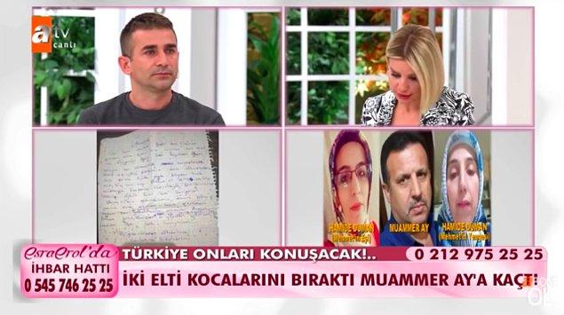Evden çıkmadan önce Ercan’ın eşi Hamide, "Bildiklerimi öğrenmemeleri için benim gitmem lazım" yazan bir mektup bırakmış.