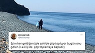 İyilik Gerçekten Bulaşıcıymış! Sahilde Çöp Toplarken Başkalarının da Onlara Katılmasıyla Mutlu Olan Çift