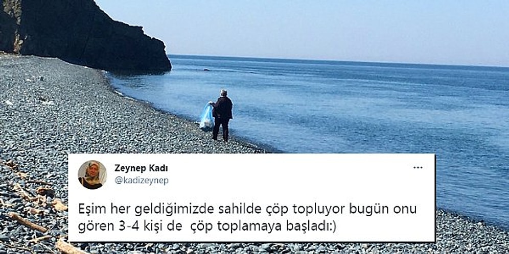 İyilik Gerçekten Bulaşıcıymış! Sahilde Çöp Toplarken Başkalarının da Onlara Katılmasıyla Mutlu Olan Çift