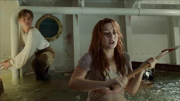 4. Titanic'te oynayan herkes suyun soğuk olacağını biliyordu, ancak ne kadar dondurucu olacağına hazırlıklı değillerdi. Su o kadar soğuktu ki, balta sahnesi sırasında Kate Winslet titremesini durduramadı.