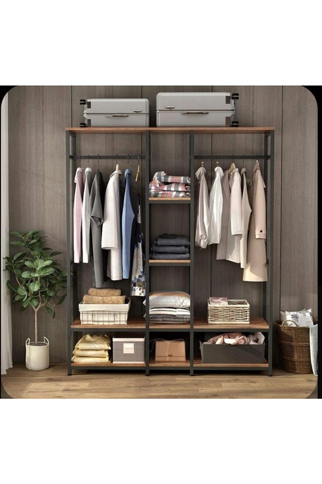 5. Bu açık giyinme dolapları çok moda.