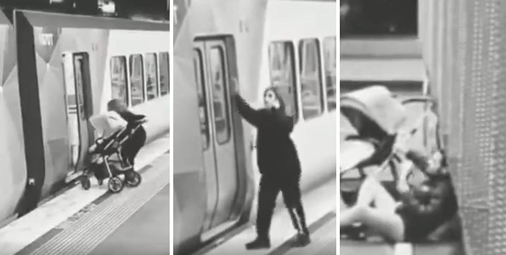 Telefonla Konuşurken Bebeğini Metroda Unutan Anne ve O Bebeğe Sahip Çıkan Melek Kalpli İnsan