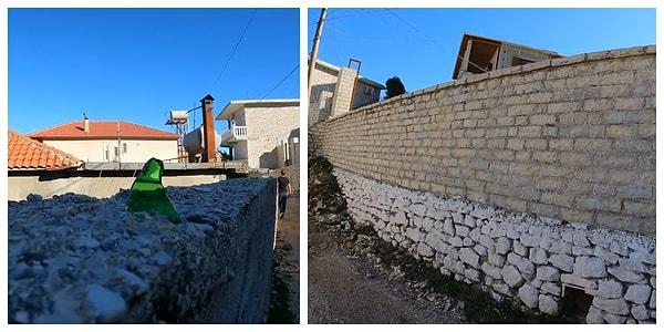 Arnavutluk'un Kolombiyası Lazarat köyünün ün kazanmış duvarları