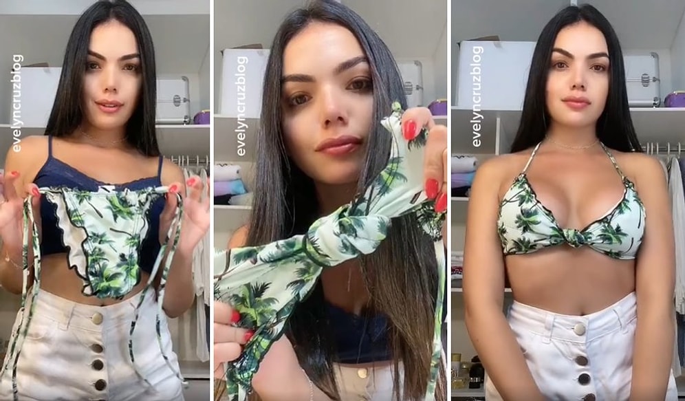 Bikini Altlarını Şık Bir Şekilde Bikini Üstüne Dönüştüren Kadınlardan Muhteşem Kıyafet Hilesi