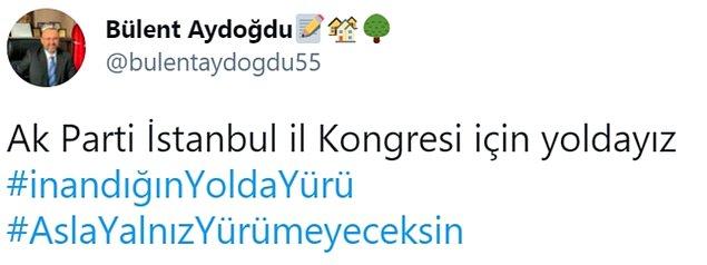 Meclis üyesi, AKP İstanbul İl Kongresi'ne katıldığını sosyal medyada paylaşmıştı.
