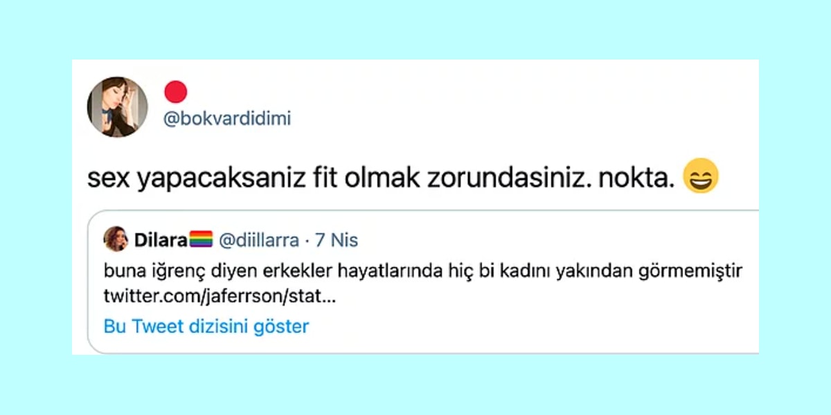 twitter daki biriyle birlikte olacaksaniz fit olacaksiniz paylasimi kafalari karistirdi