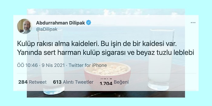 Abdurrahman Dilipak'ın Rakılı Beyaz Leblebili Paylaşımı Kafalarda Soru İşaretlerine Neden Oldu