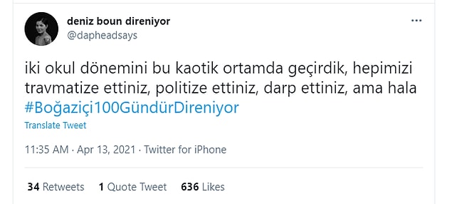 Twitter'dan da sessiz kalmadı.