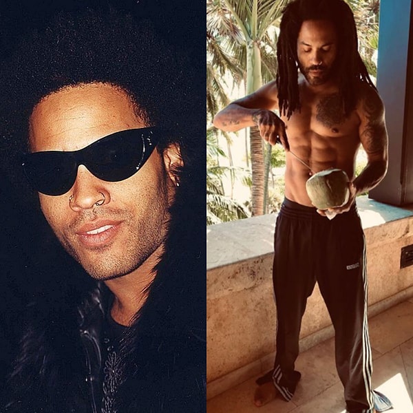 15. Ленни Кравиц 20 лет назад и в наши дни: