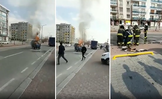 Konya'da Seyyar Satıcının Zabıtaların Kestiği Cezaya Sinirlenerek Tezgahını Yaktığı İddiası