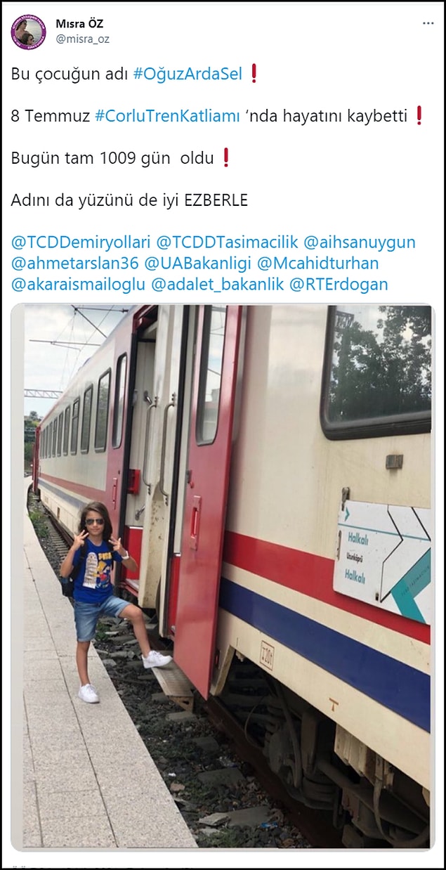 Mısra Öz, aynı kazada yaşamını yitiren 9 yaşındaki oğlu Oğuz Arda Sel için adalet mücadelesi veriyordu. 👇