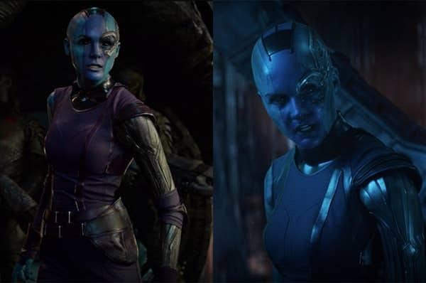 15. Karen Gillan, Galaksinin Koruyucuları (2014) ve  Yenilmezler: Sonsuzluk Savaşı (2019) filmlerinde Nebula rolünde.