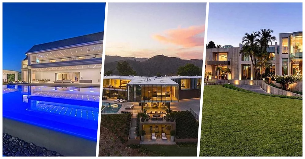 Hayaller Hayatlar! Amerika'nın En Güzel Eyaletlerinden Biri Olan Kaliforniya'da Bulunan En Pahalı 20 Ev