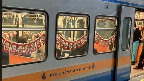 İstanbul'da Metro ve ve Tramvaylar 23 Nisan İçin Bayraklarla Süslendi