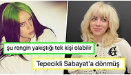 Billie Eilish Kendisiyle Özdeşleşen Yeşil Saçlarını Bambaşka Bir Renge Boyatarak Hayranlarını Epey Şaşırttı!