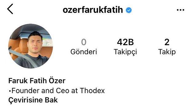 O esnada Thodex'in kurucusu ve CEO'su Fatih Özer ise Twitter hesabını kilitledi, Instagram gönderilerini sildi ve yurtdışına kaçtı.