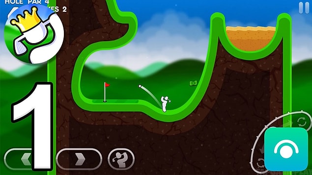 7. Super Stickman Golf 3 - 95 Puan