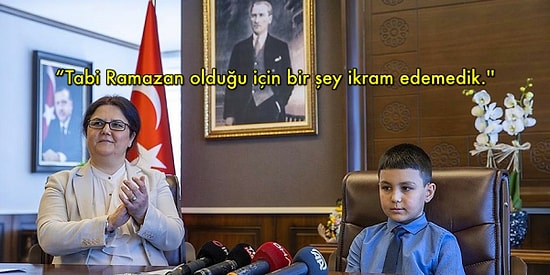 Bakan Derya Yanık'ın 23 Nisan'daki Çocuk Konuğuna Söyledikleri ve Davranışları Hepimizi Utandırdı