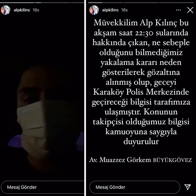 4. Hande Erçel'in kendisine 'Bazlama Surat' diyerek dava açtığı Alp Kılınç'ın bu sefer de Gülben Ergen ile davalık olduğu iddia edildi.